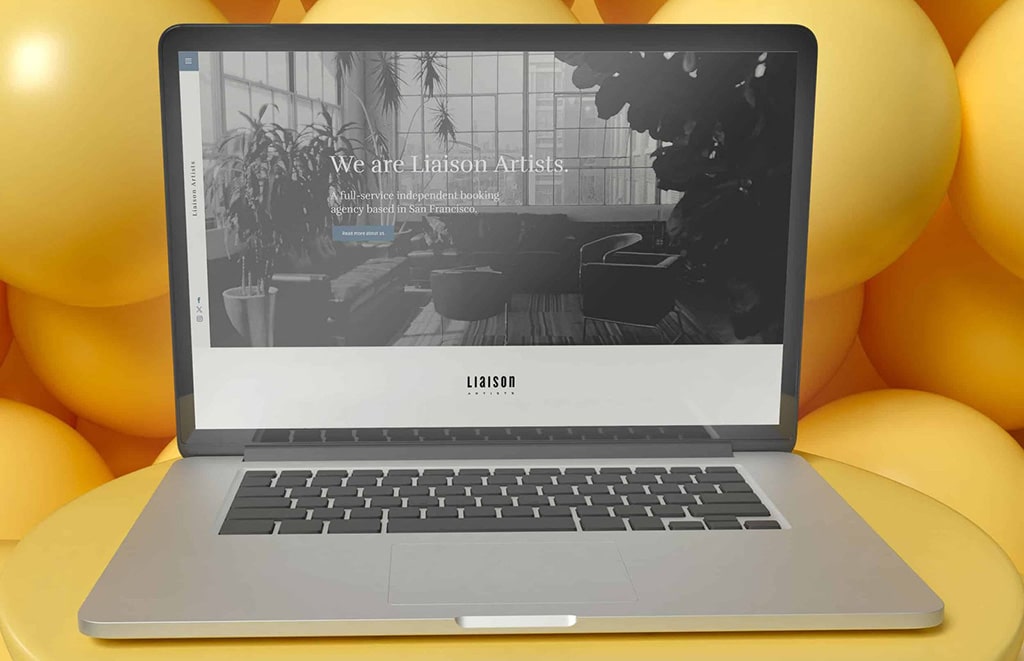 Musical artist management company website development